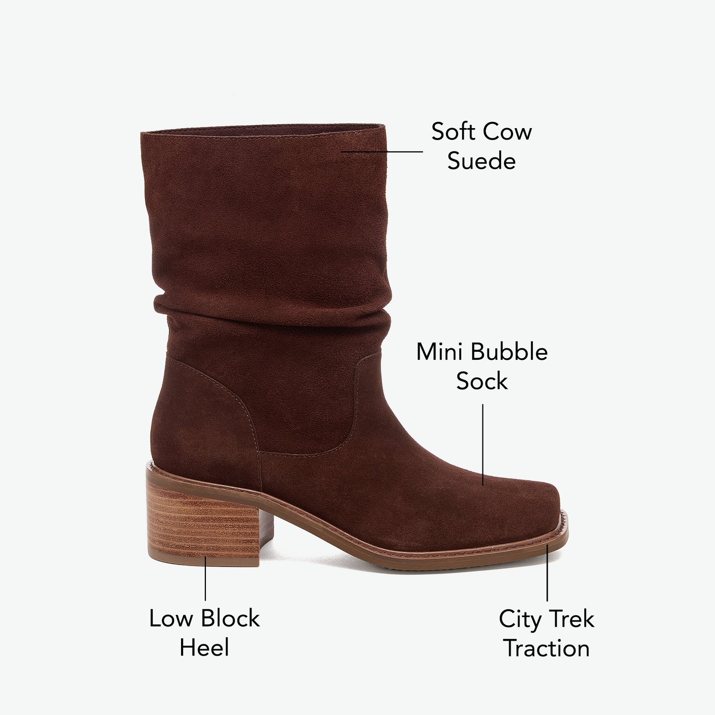 Griffin Brown Slouchy Boots