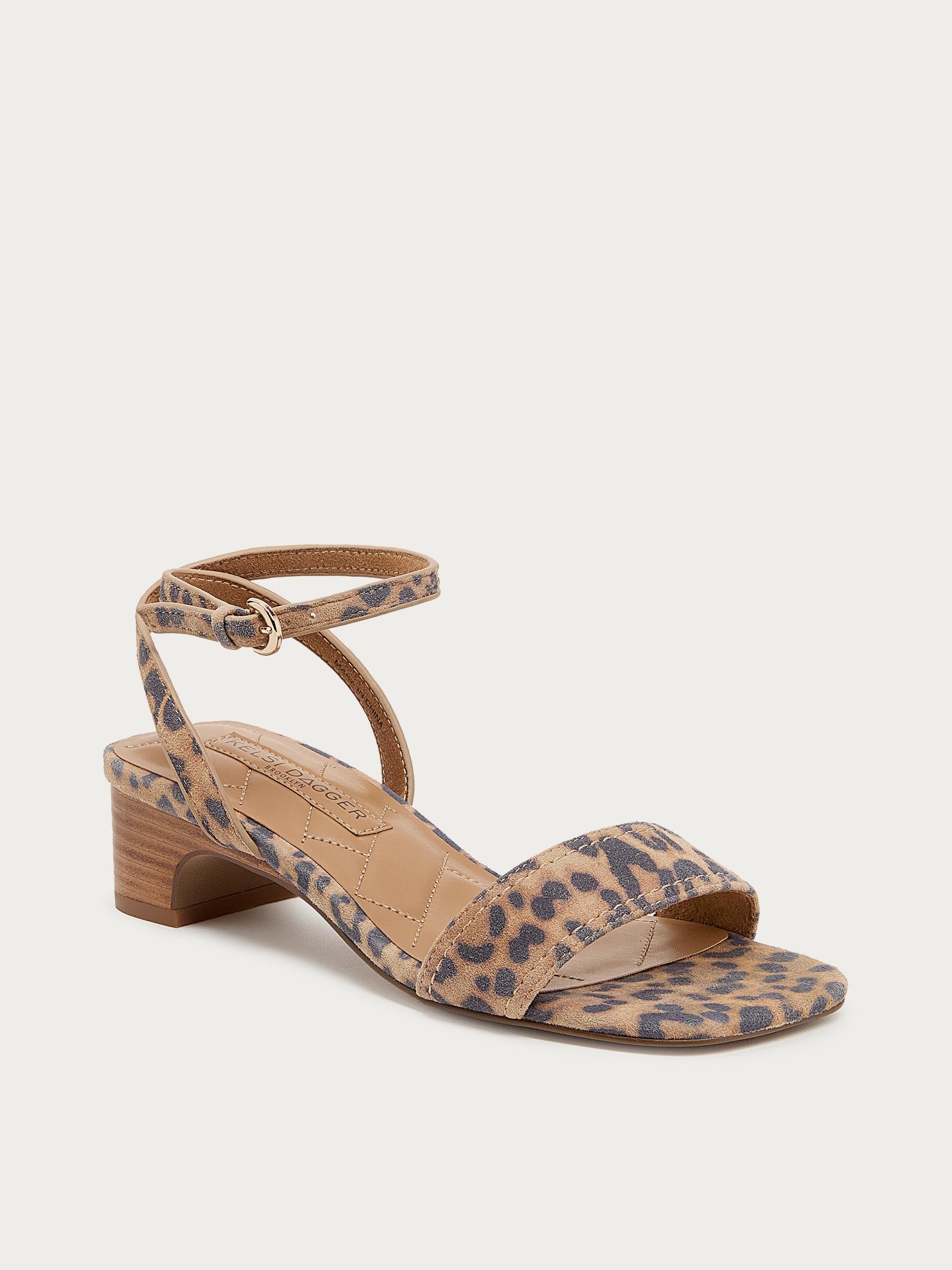 August Leopard Ankle Strap Sandal