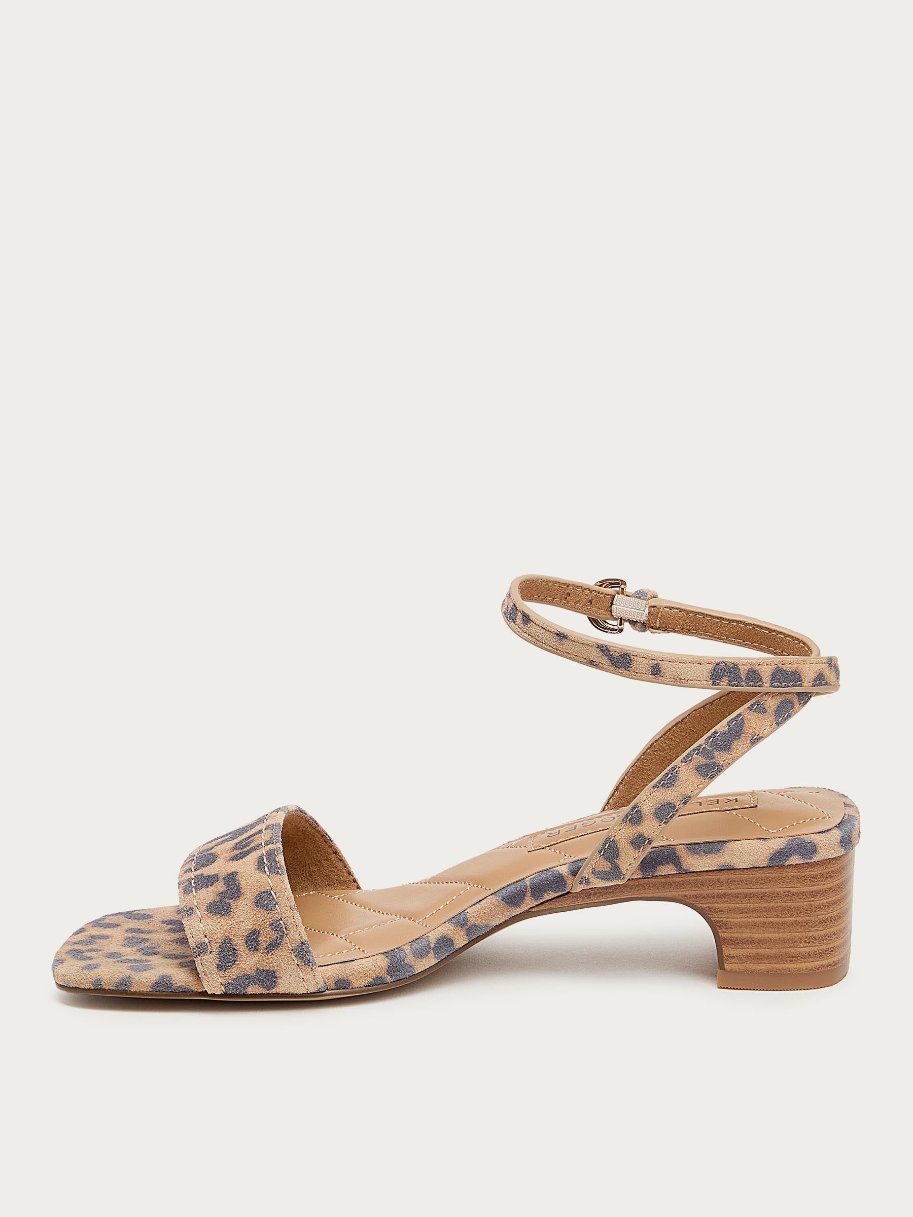 August Leopard Ankle Strap Sandal