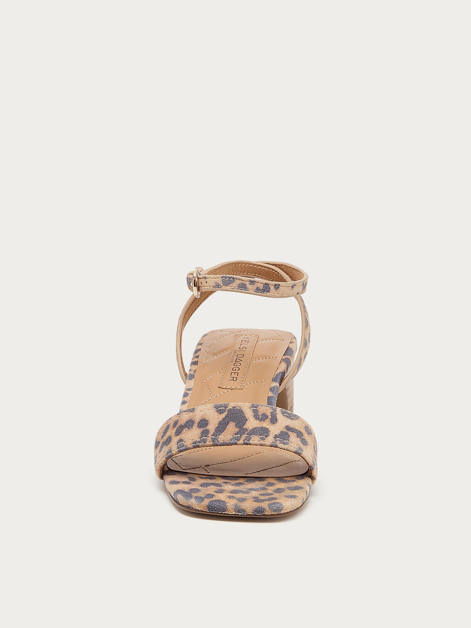 August Leopard Ankle Strap Sandal