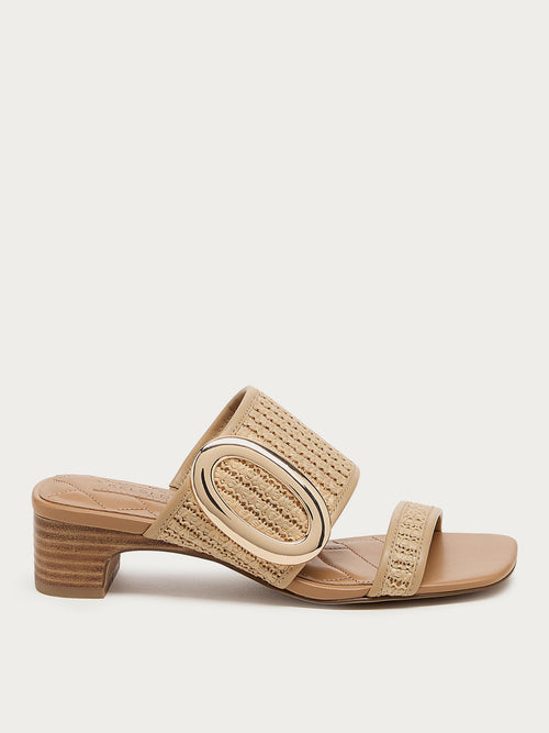 Ava Raffia Mule Sandal