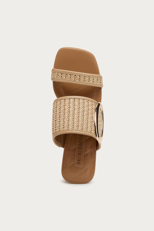 Ava Raffia Mule Sandal