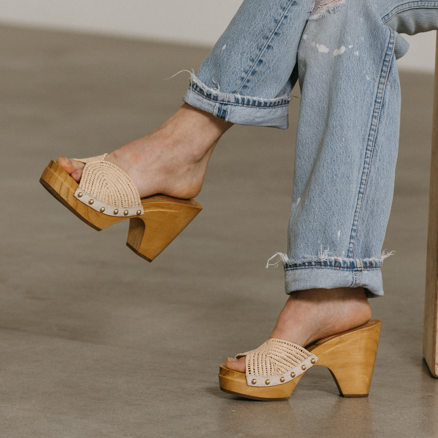 Dreamer Raffia Platform Sandals