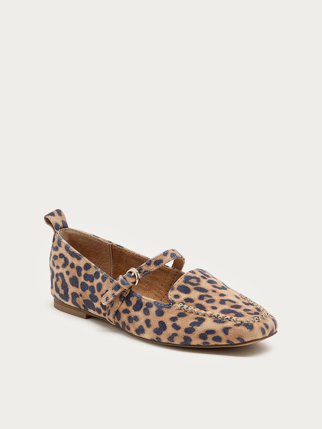 Ferry Leopard Mary Jane Flats