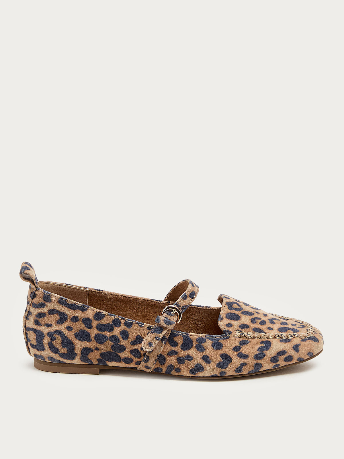 Ferry Leopard Mary Jane Flats