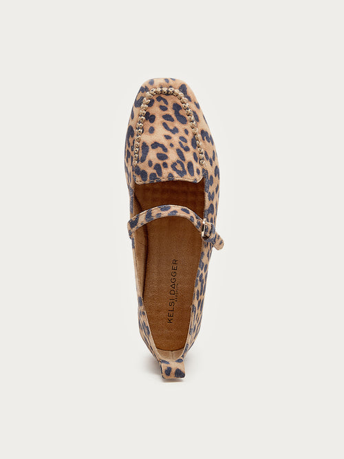 Ferry Leopard Mary Jane Flats