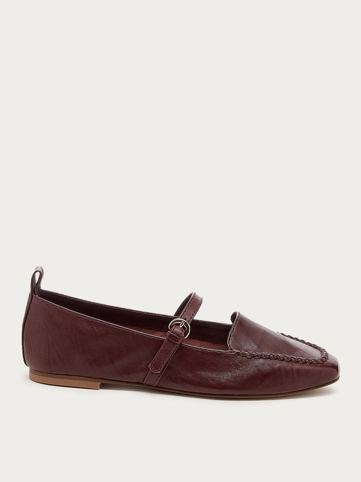 Ferry Warm Brown Mary Jane Flats