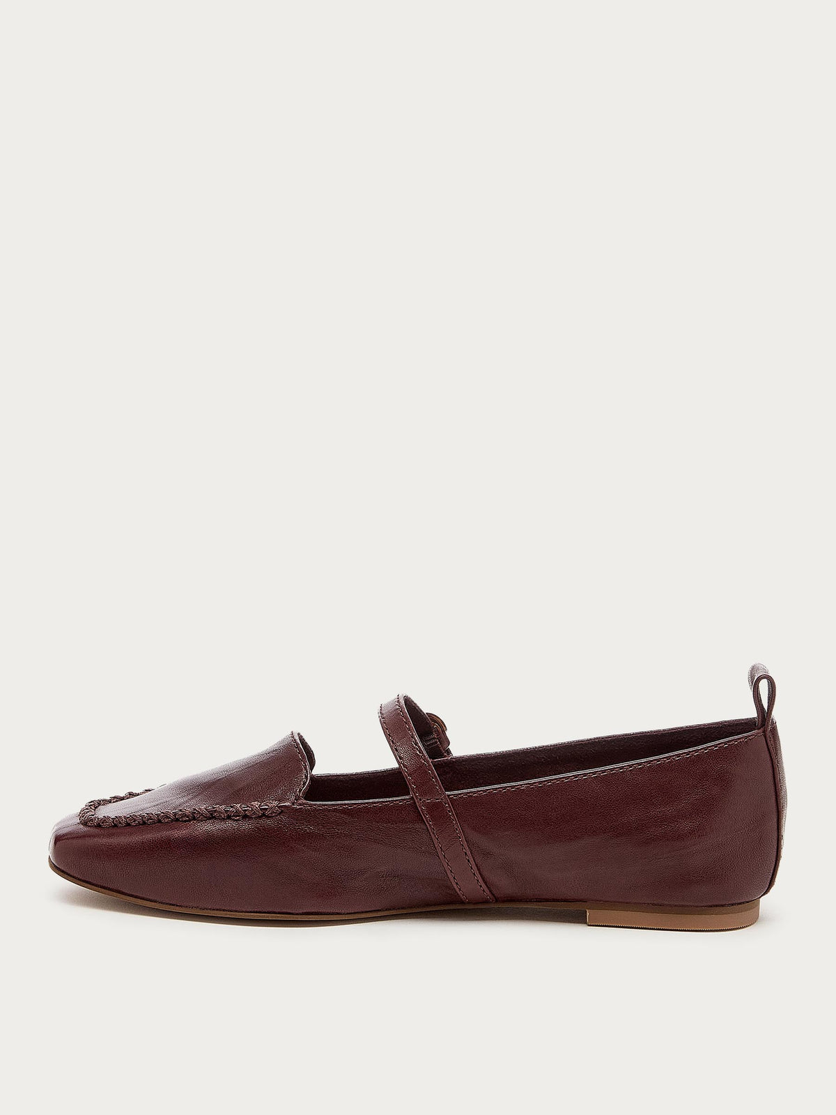 Ferry Warm Brown Mary Jane Flats