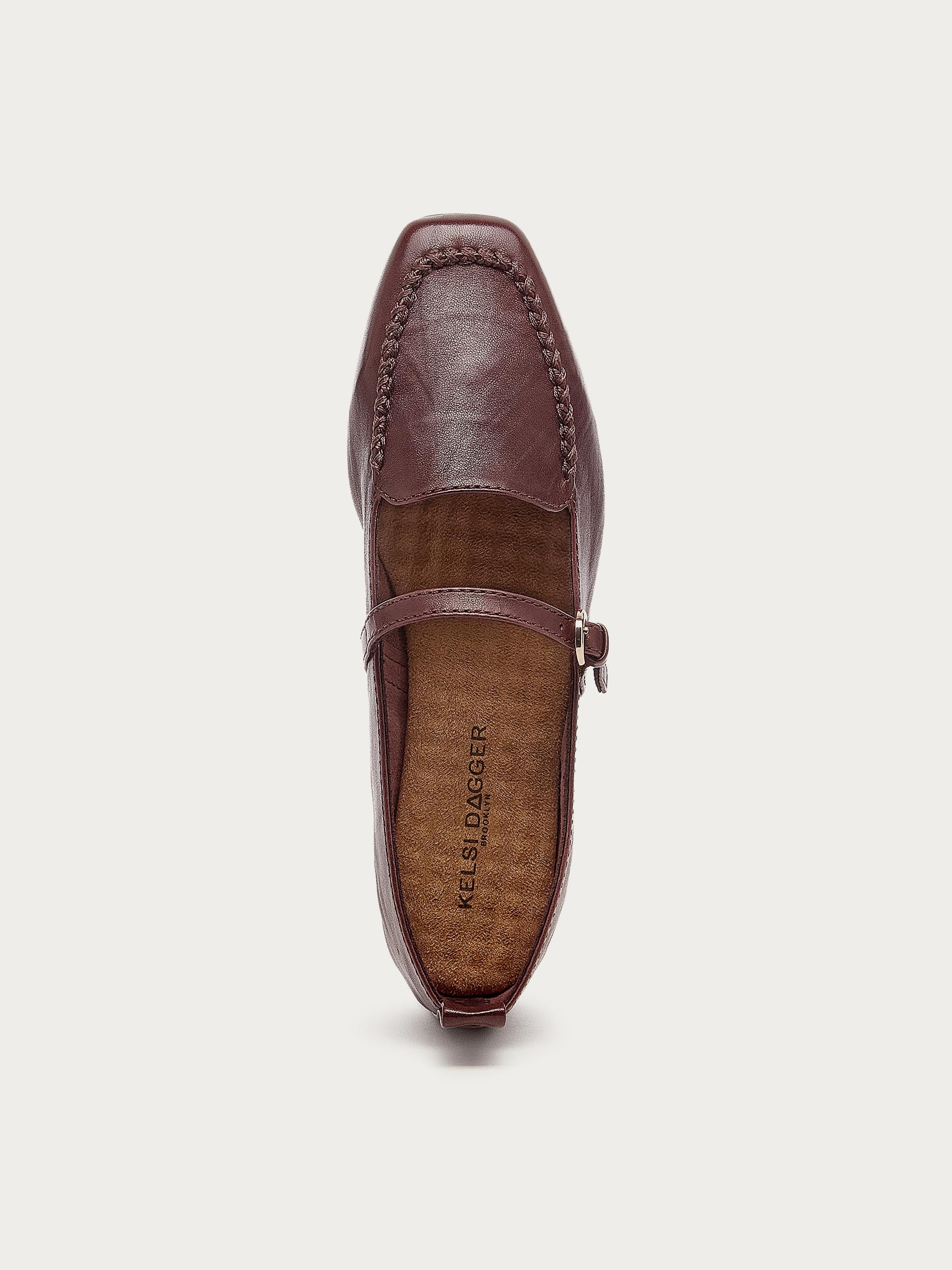 Ferry Warm Brown Mary Jane Flats