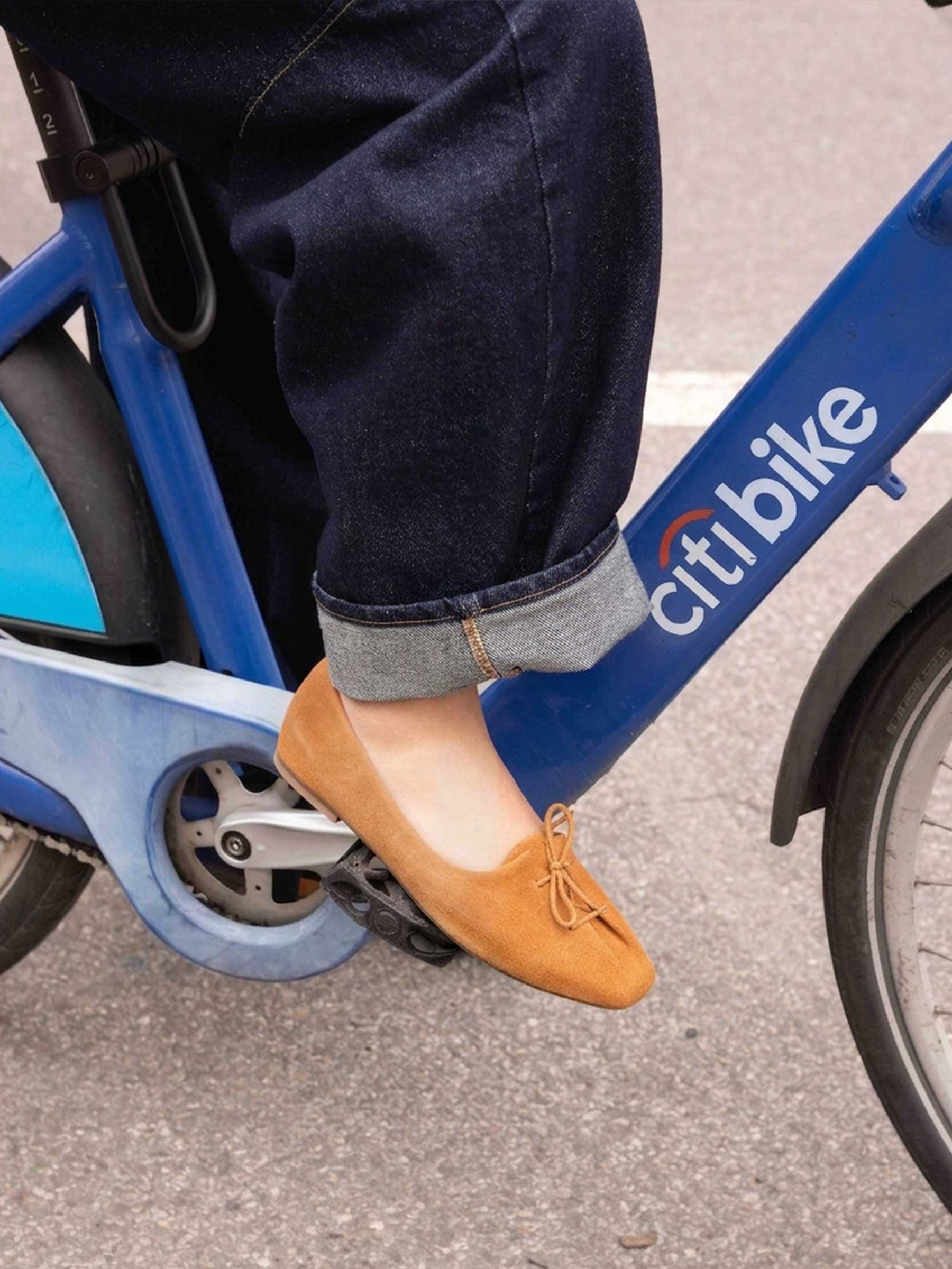 Freddie Cognac Ballet Flats