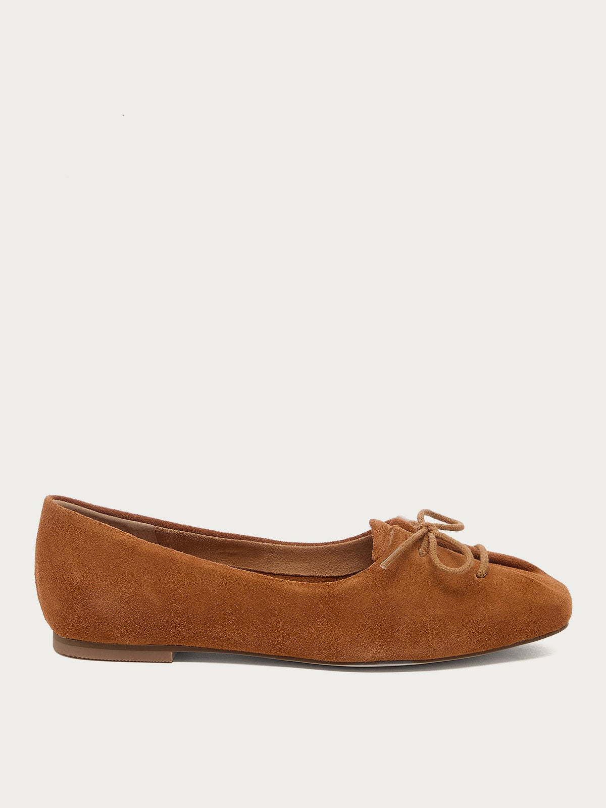 Freddie Cognac Ballet Flats