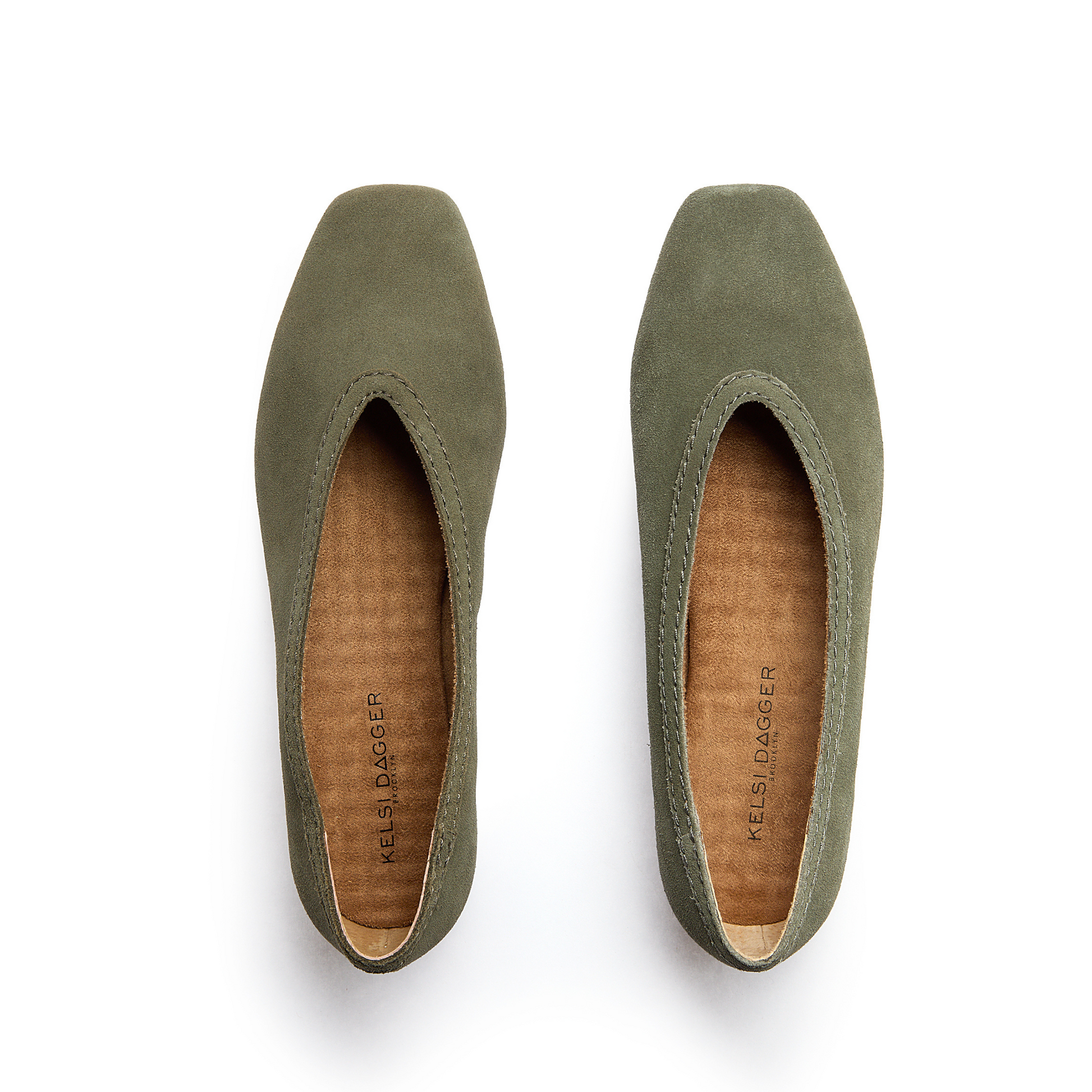 Kelsi Dagger Women's Freya Clover Cow Suede Ballet Flats