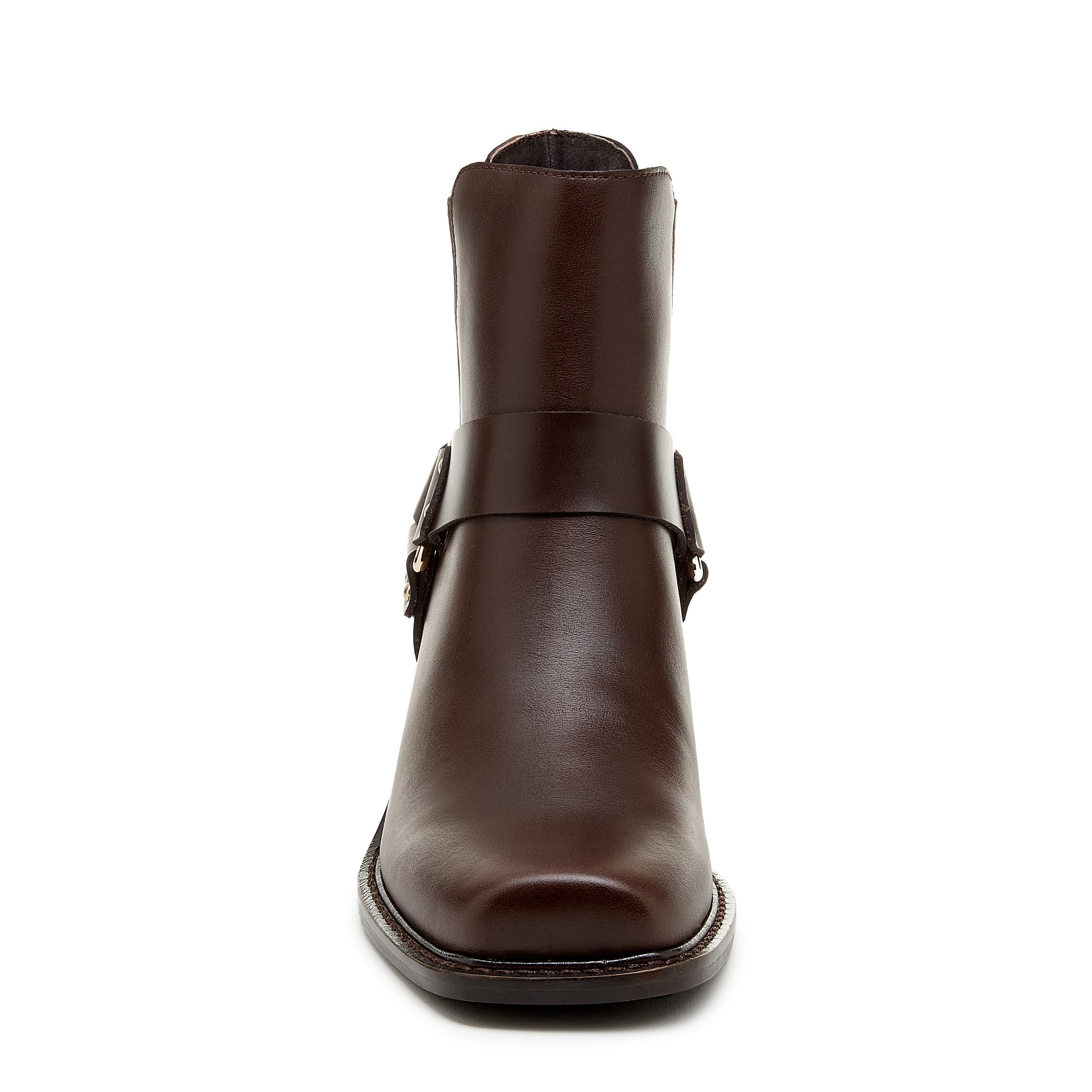 Gamma Cacao Leather Women's Biker Bootie - Kelsi Dagger