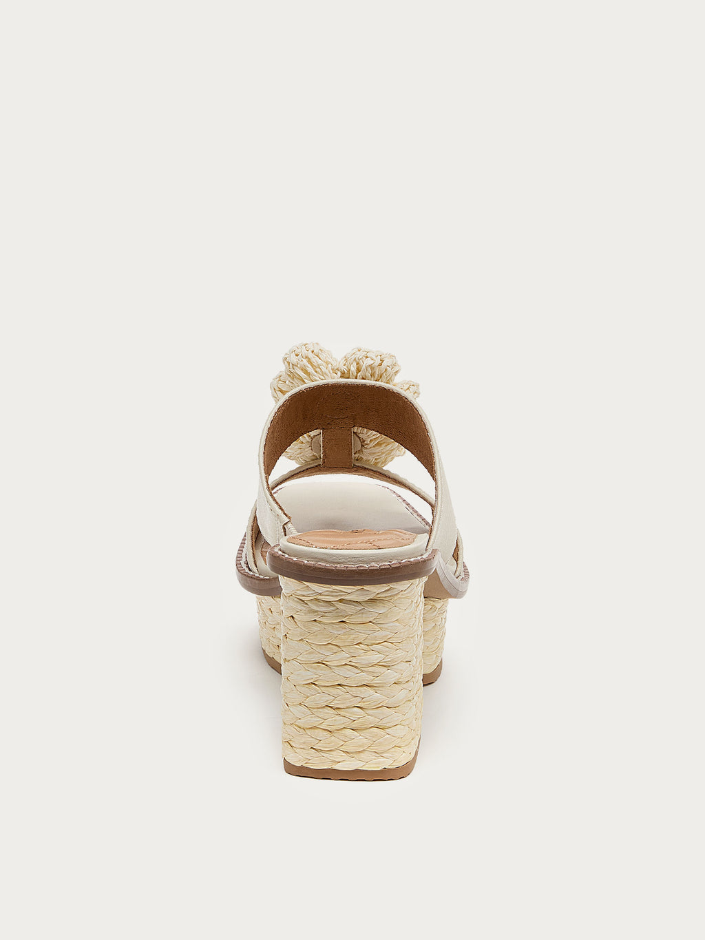 Grandy Raffia Flower Platform Sandals