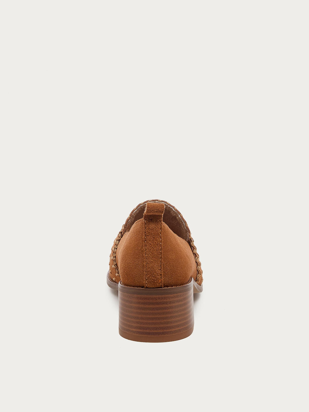 Halo Cognac Block Heel Loafer