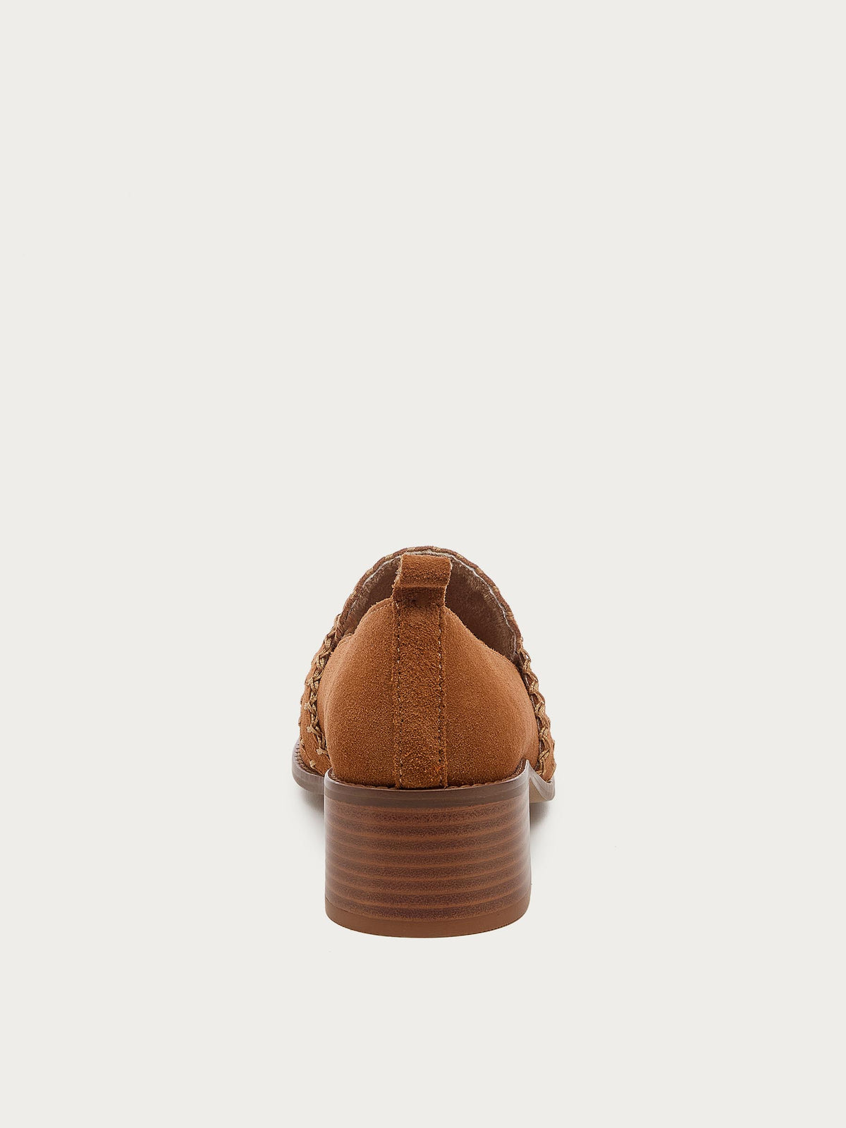 Halo Cognac Block Heel Loafer