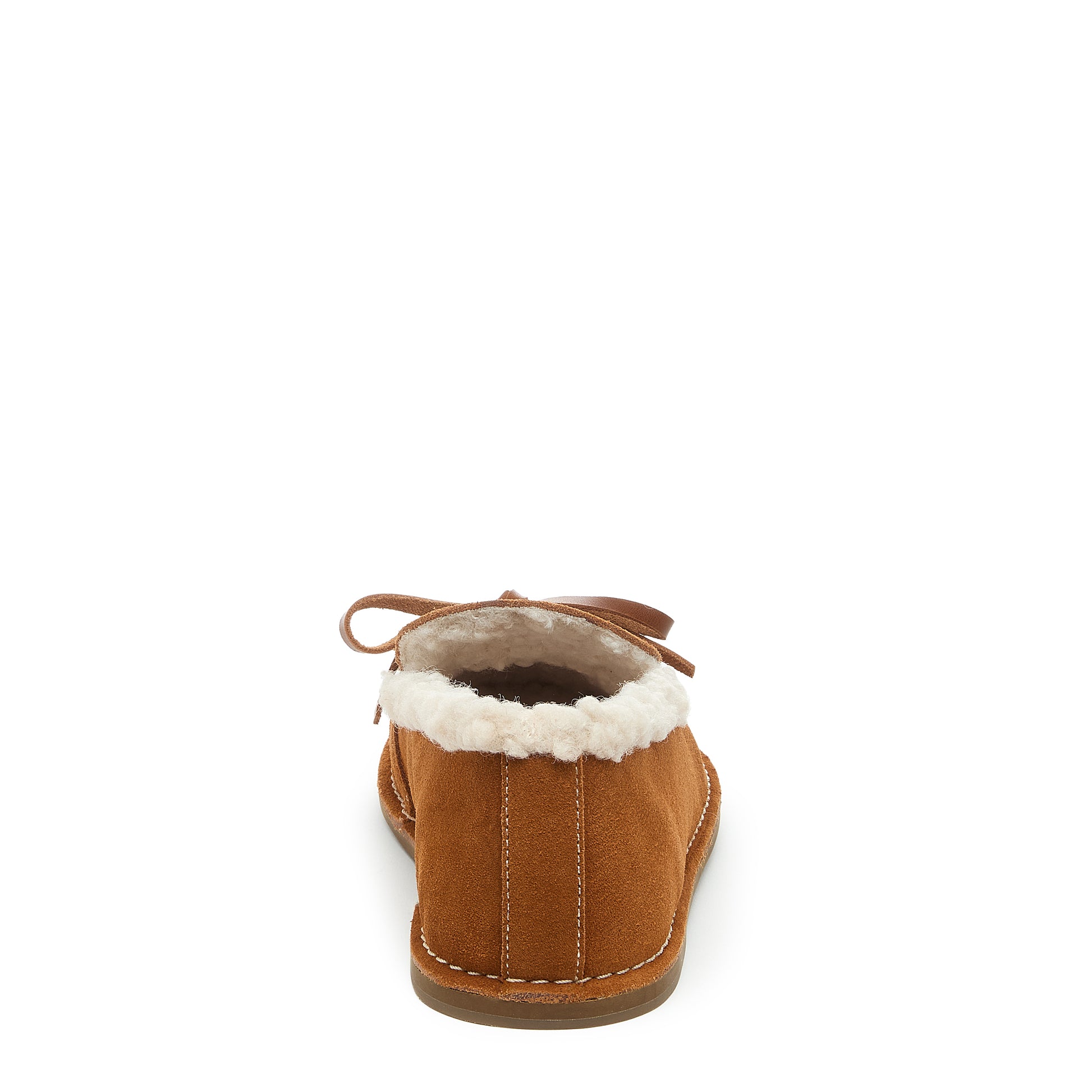 Huggy Cognac Faux Shearling Loafer – Women’s Cozy Suede Slip-On
