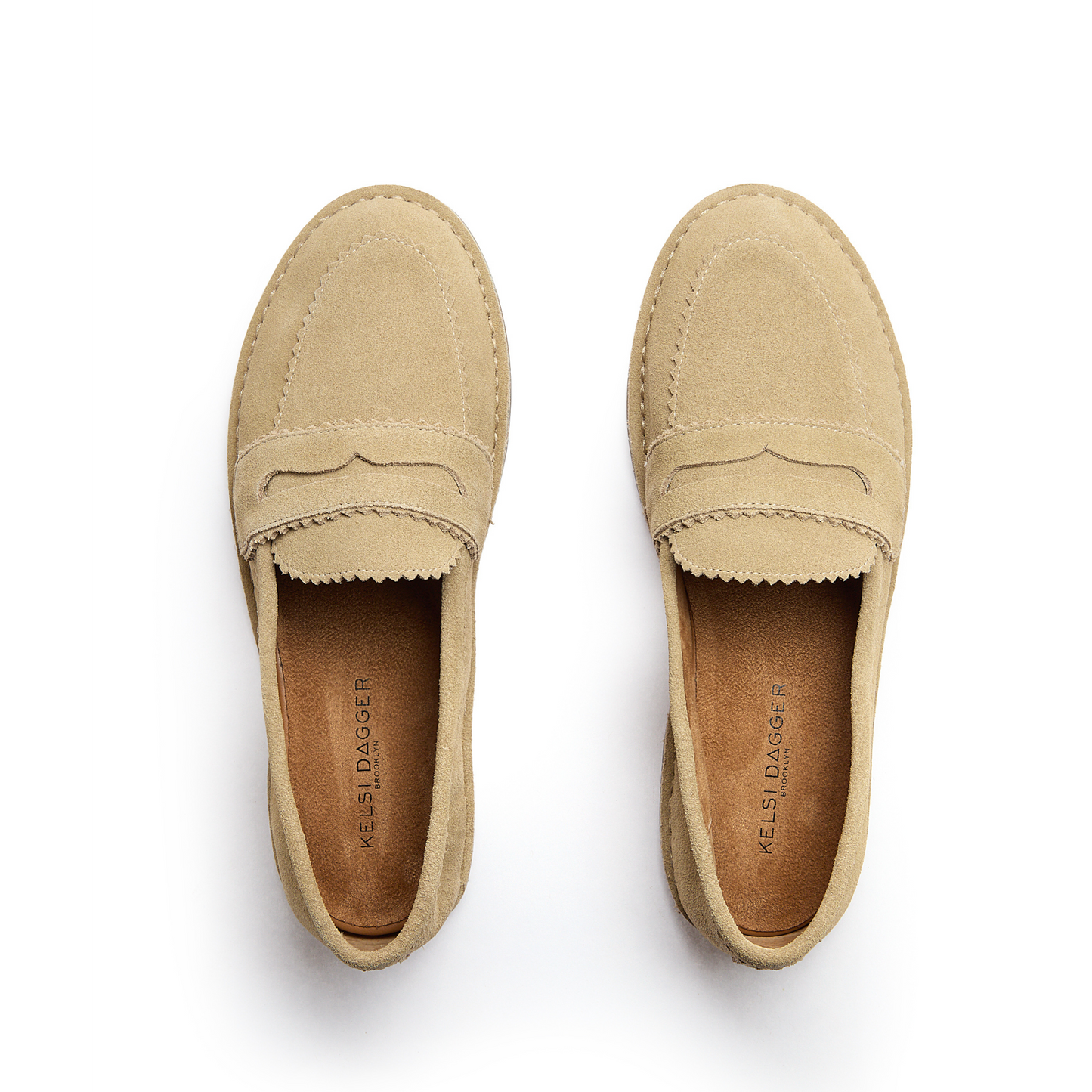Harley Oatmeal Cow Suede Women's Loafer - Kelsi Dagger Brooklyn