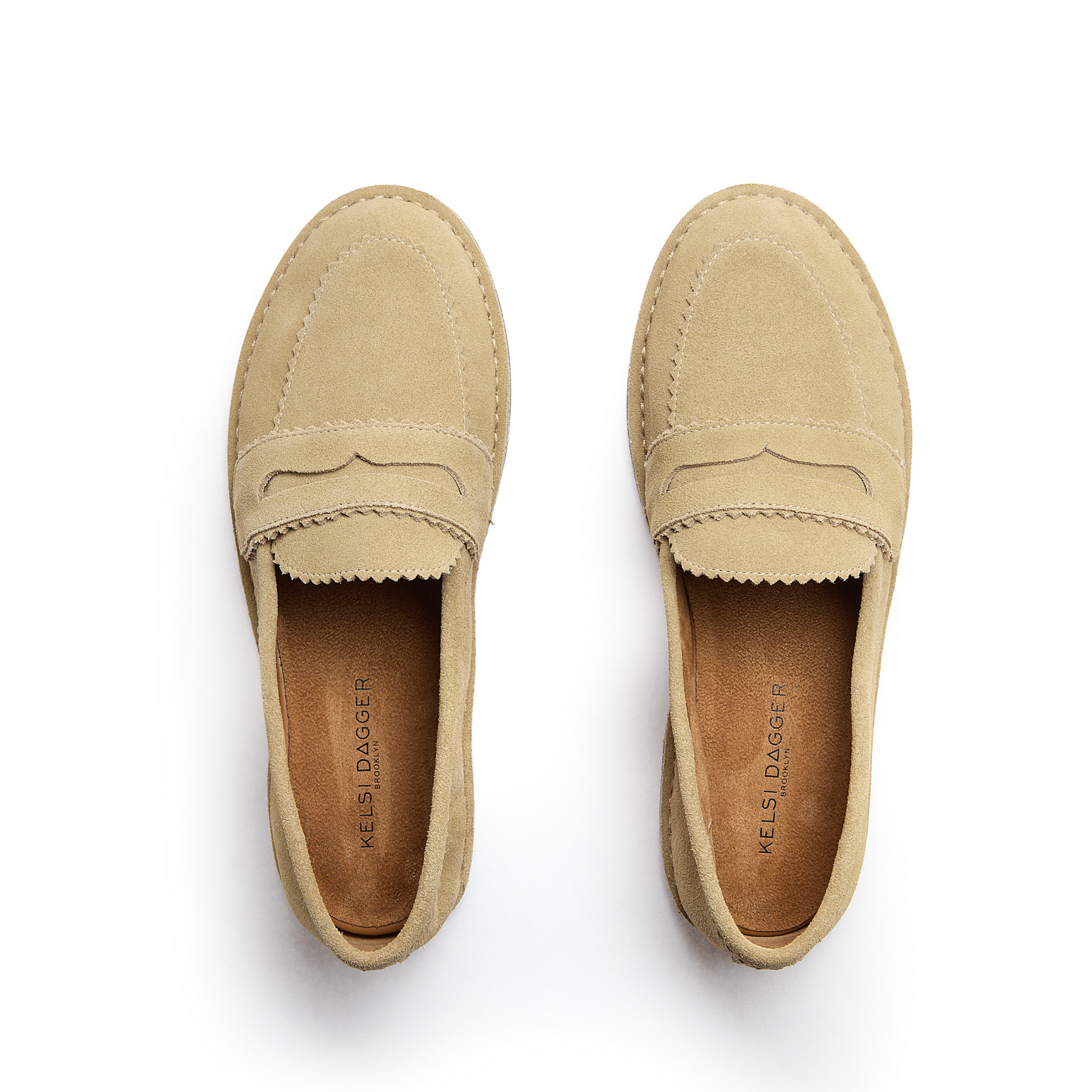 Harley Oatmeal Cow Suede Women's Loafer - Kelsi Dagger Brooklyn