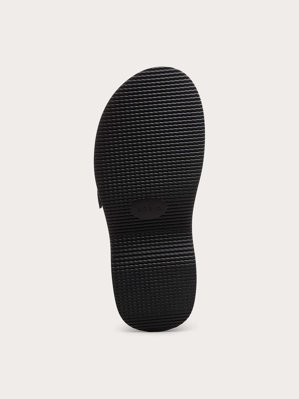 Outsole of the Kelsi Dagger Brooklyn Imogin black buckle platform clog