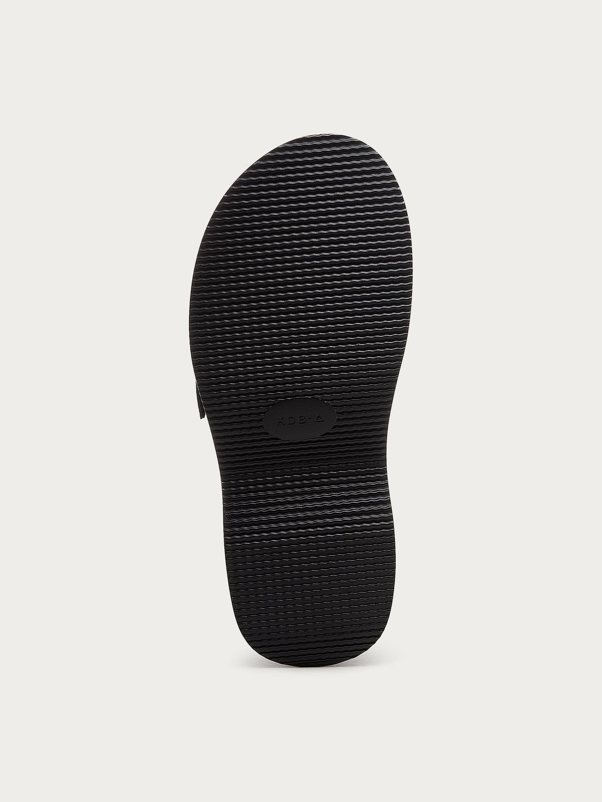Outsole of the Kelsi Dagger Brooklyn Imogin black buckle platform clog