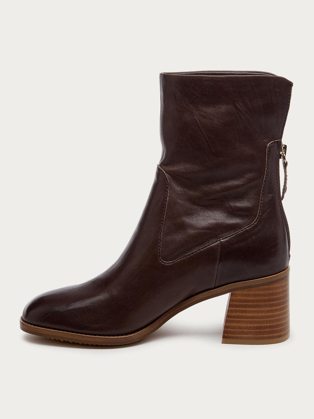 Island Cacao Leather Booties