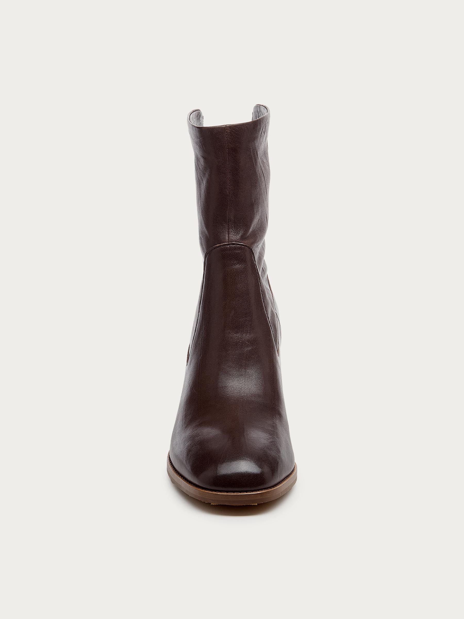 Island Cacao Leather Booties