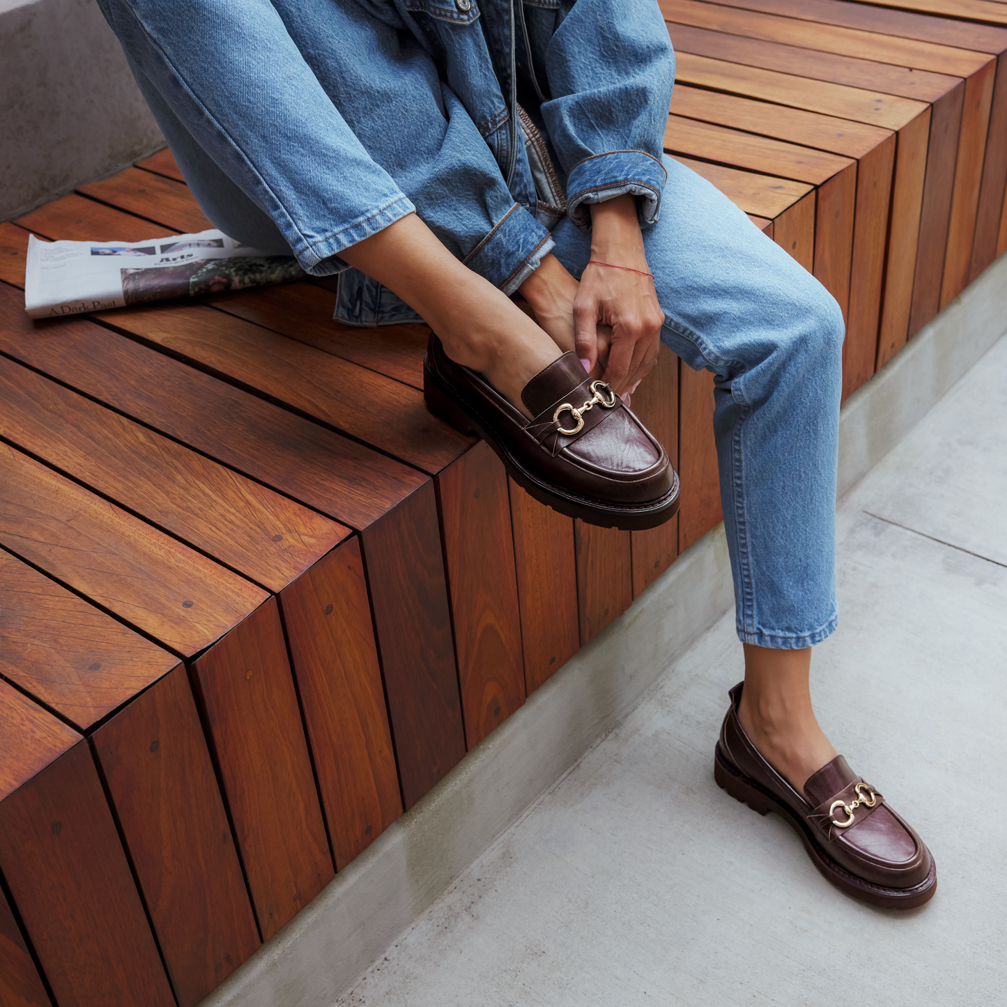 Jemmie Cacao Lug Loafer