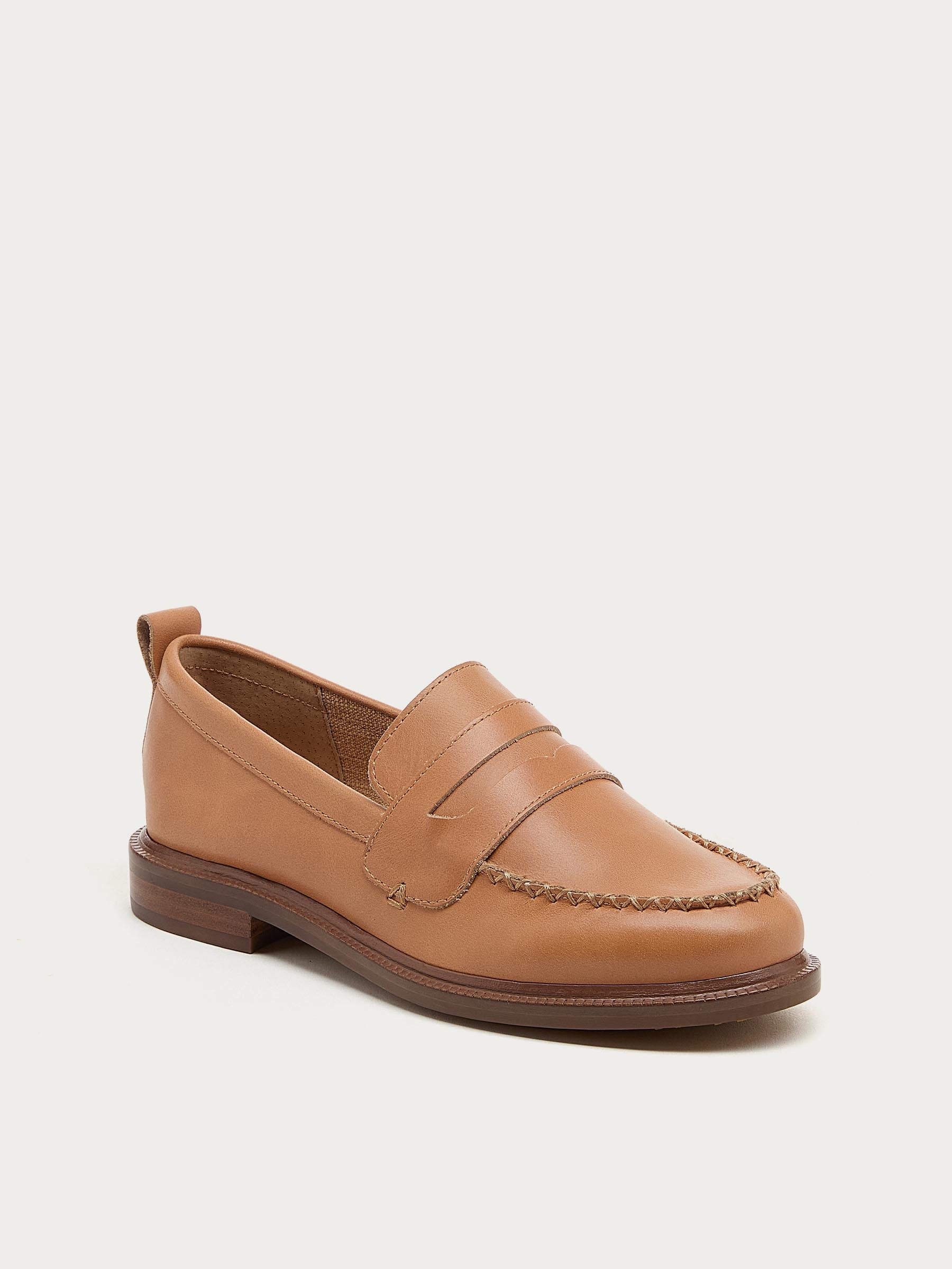 Lens Cookie Dough Leather Loafers