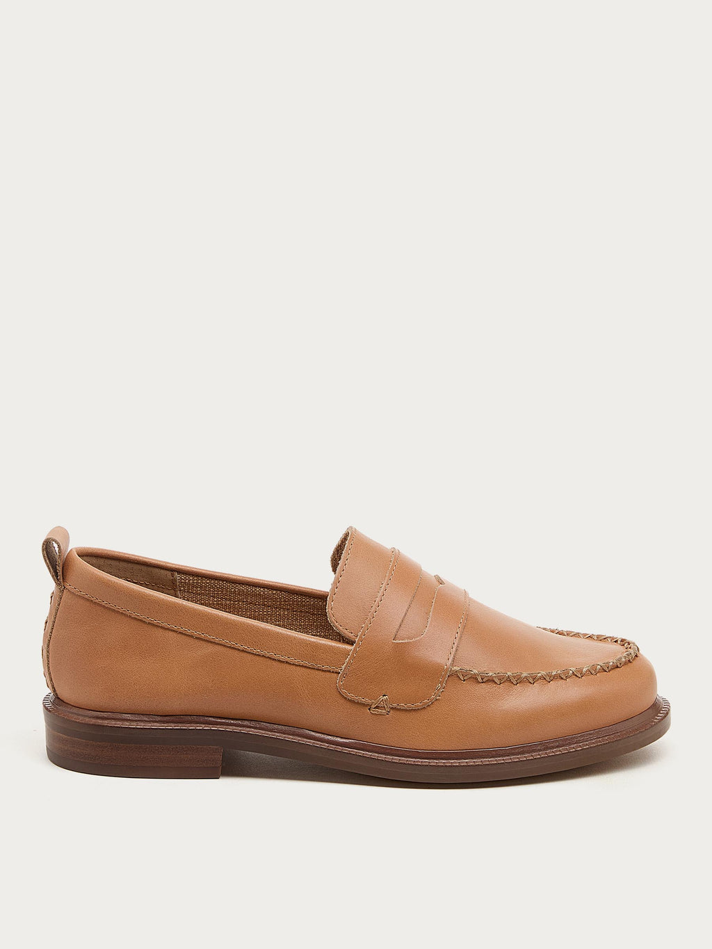 Lens Cookie Dough Leather Loafers