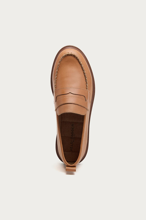 Lens Cookie Dough Leather Loafers