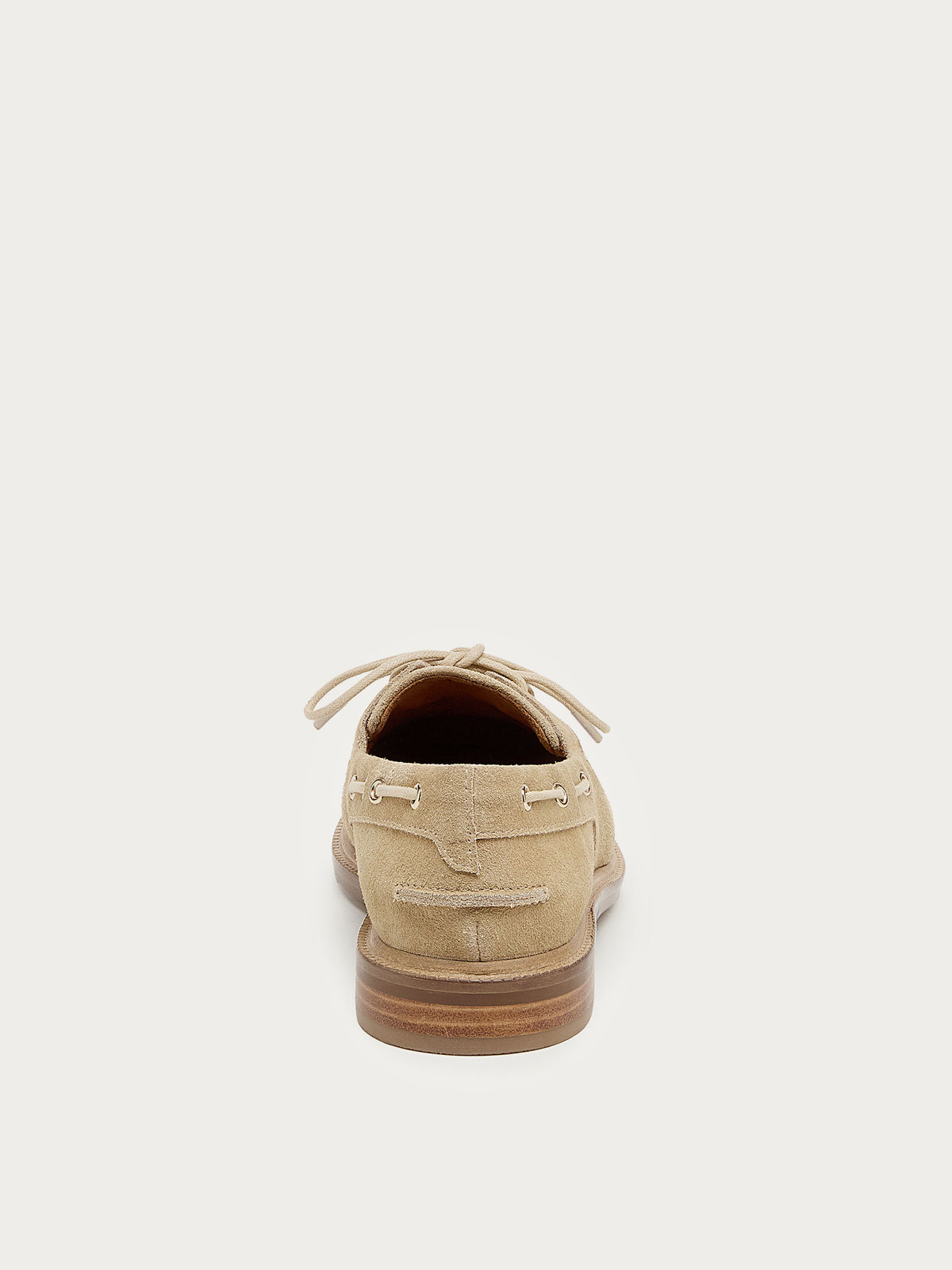 Linny Oatmeal Suede Boat Shoe