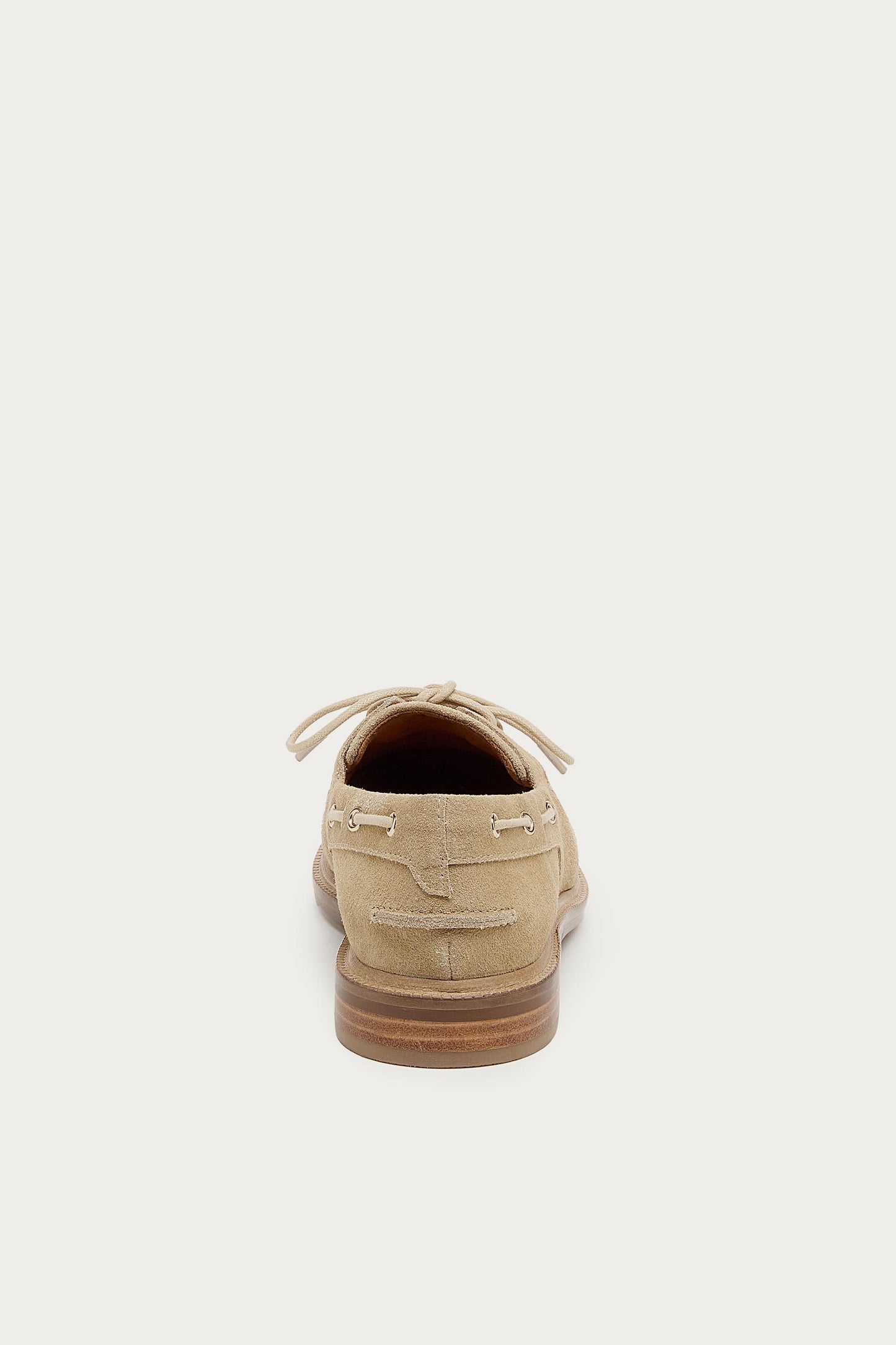 Linny Oatmeal Suede Boat Shoe