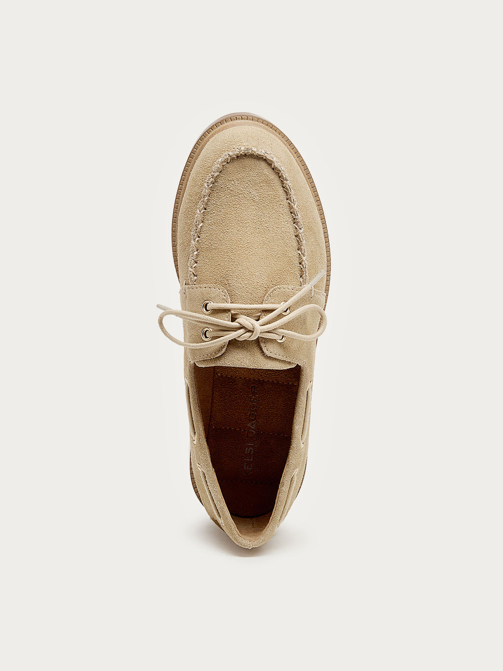 Linny Oatmeal Suede Boat Shoe