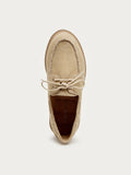 Linny Oatmeal Suede Boat Shoe