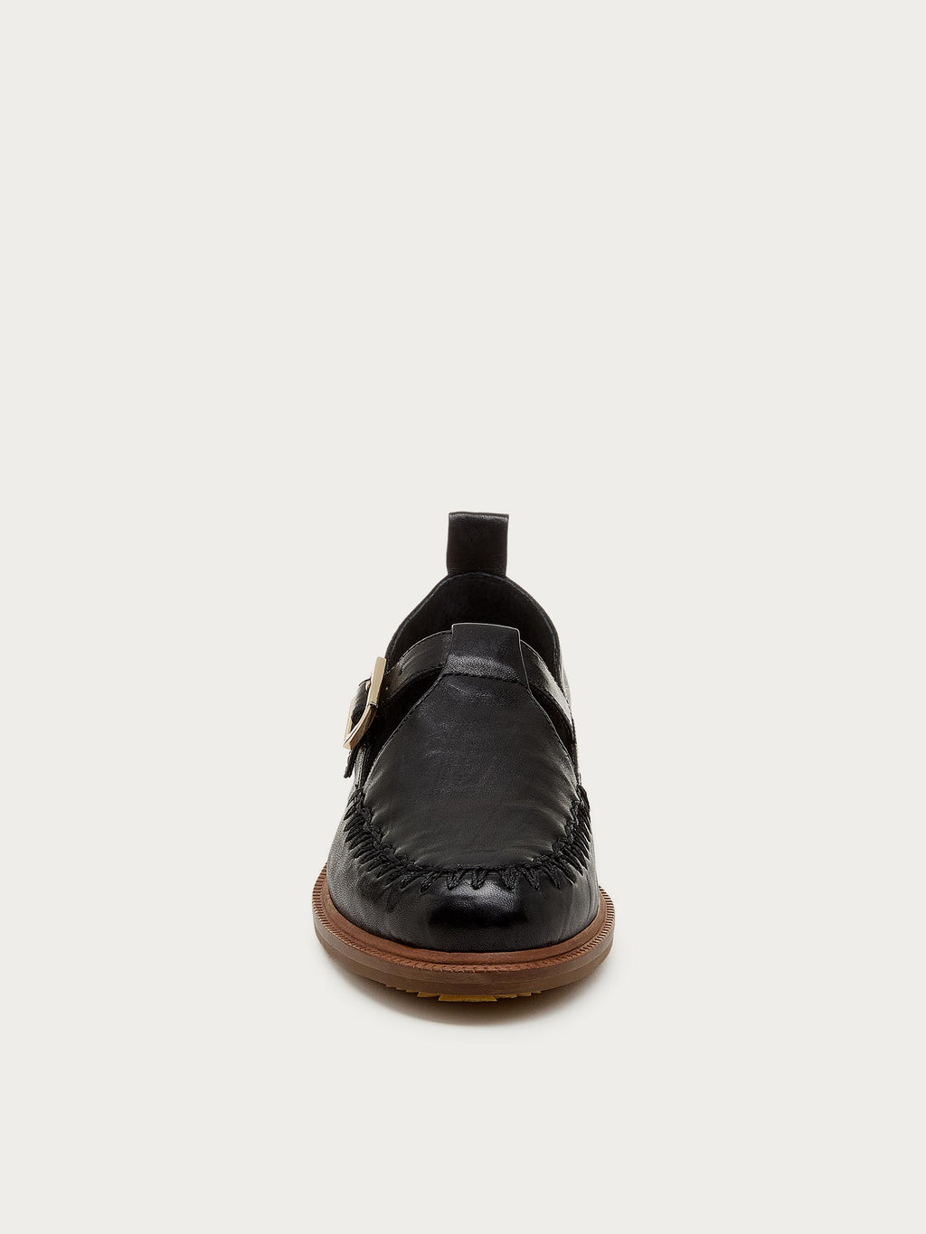 Lou Black T-Strap Mary Jane Loafers