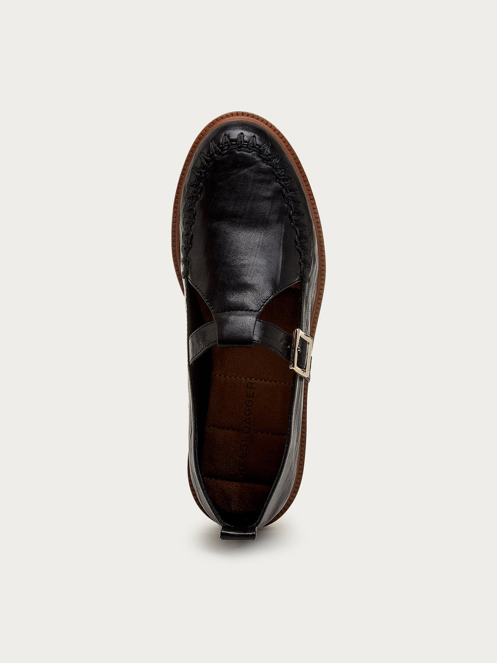 Lou Black T-Strap Mary Jane Loafers