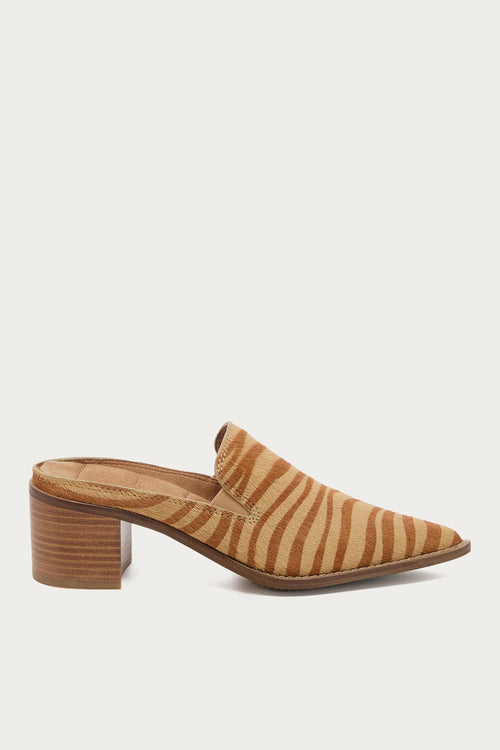 Mason Zebra Pointed Mules