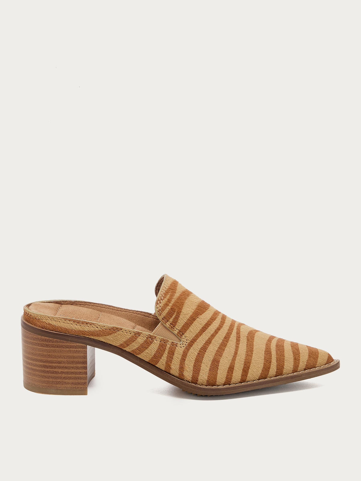Mason Zebra Pointed Mules