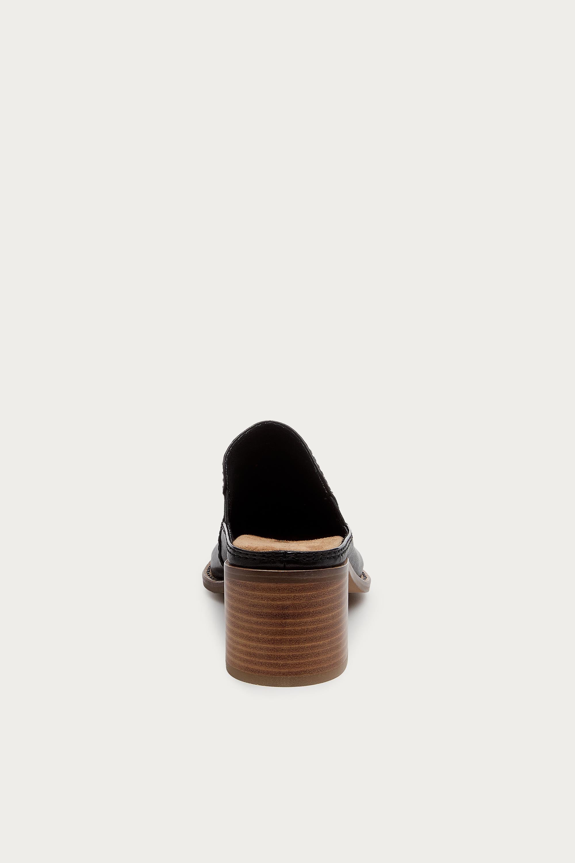 Mason Black Pointed Toe Mules
