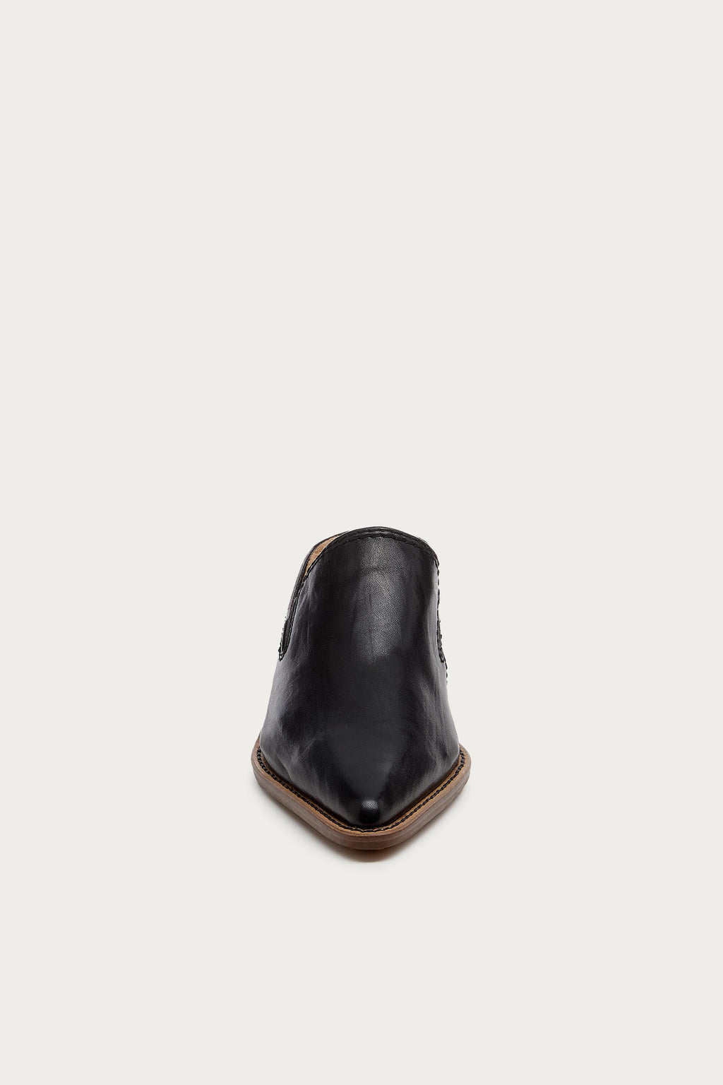 Mason Black Pointed Toe Mules