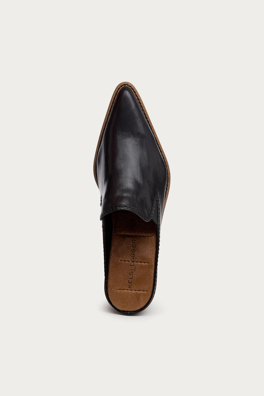 Mason Black Pointed Toe Mules