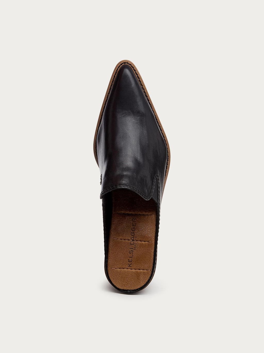 Mason Black Pointed Toe Mules