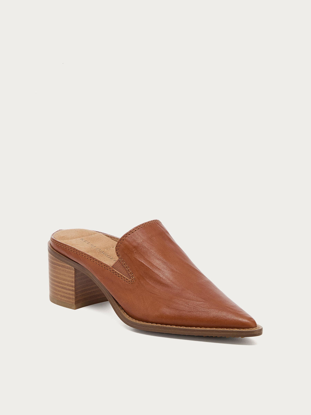 Mason Burnt Cognac Pointed Toe Mules
