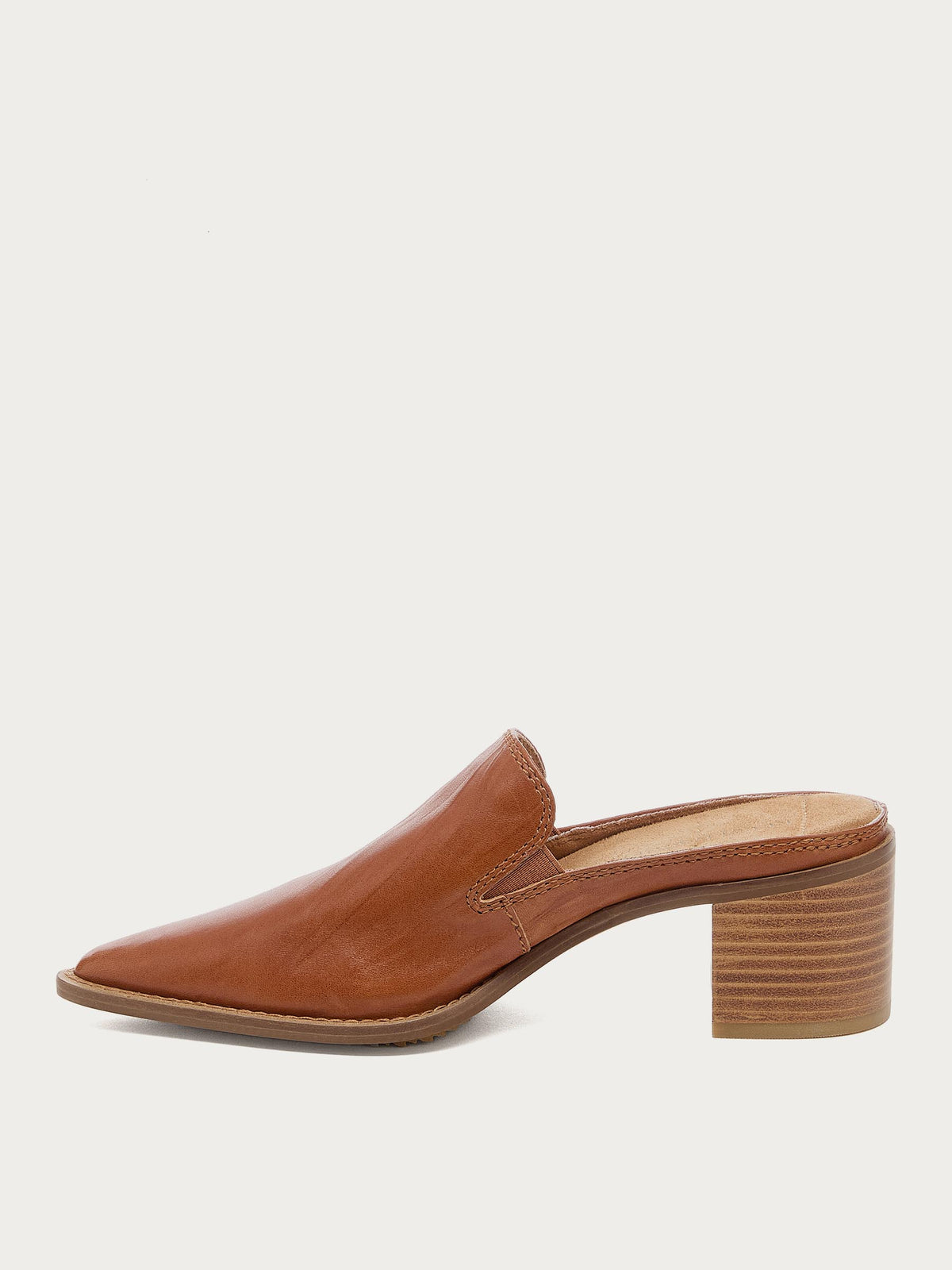 Mason Burnt Cognac Pointed Toe Mules