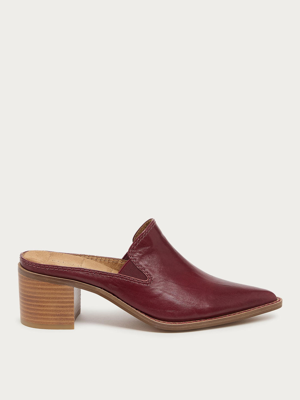 Mason Merlot Pointed Toe Mules