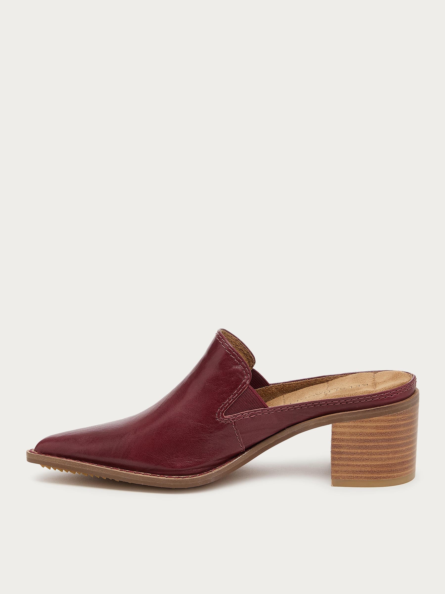Mason Merlot Pointed Toe Mules