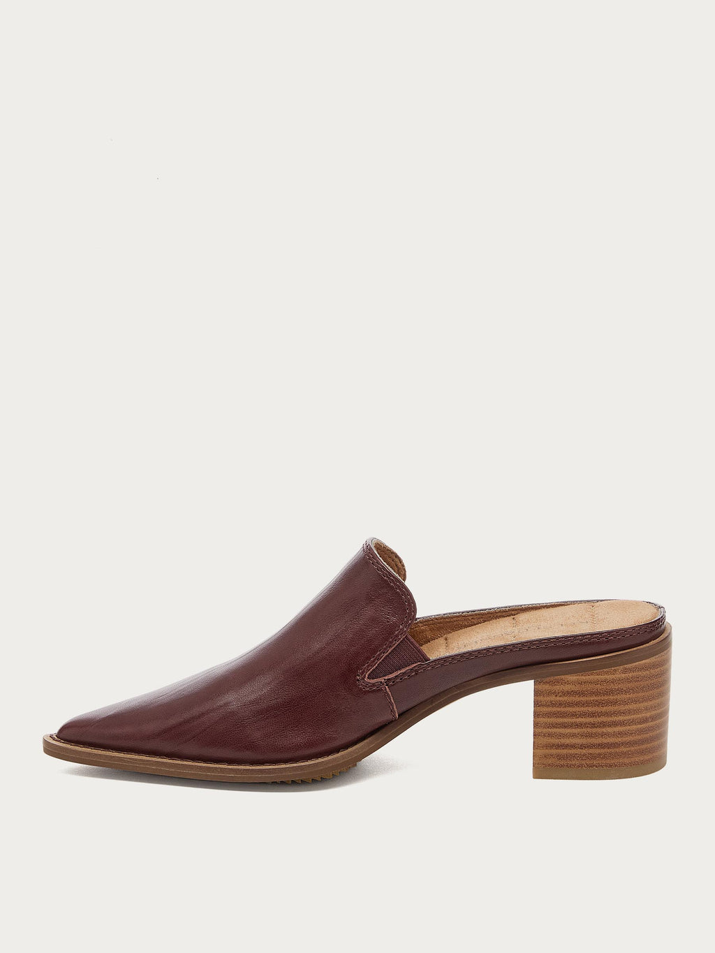 Mason Warm Brown Pointed Toe Mules