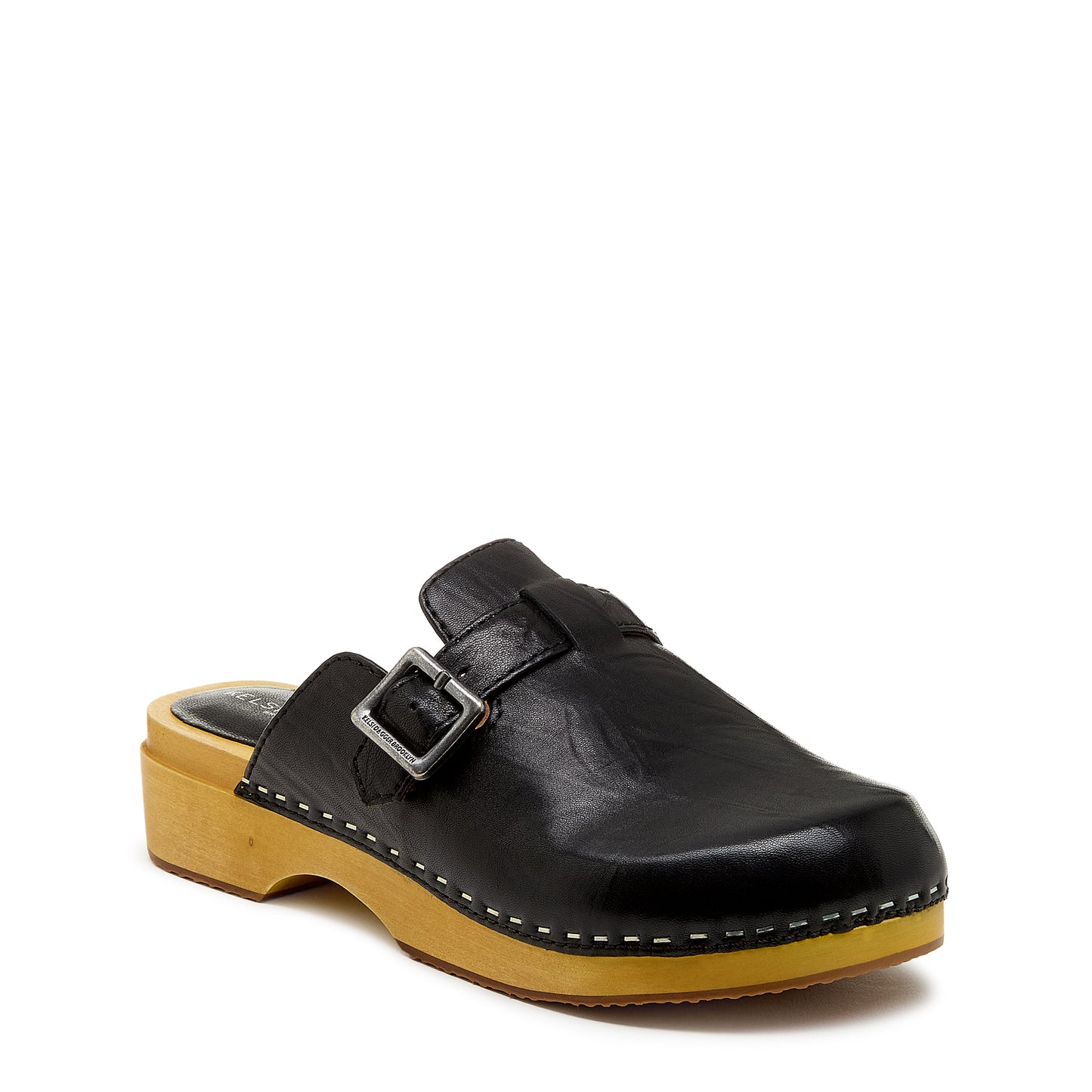 Nitro Black Leather Clog