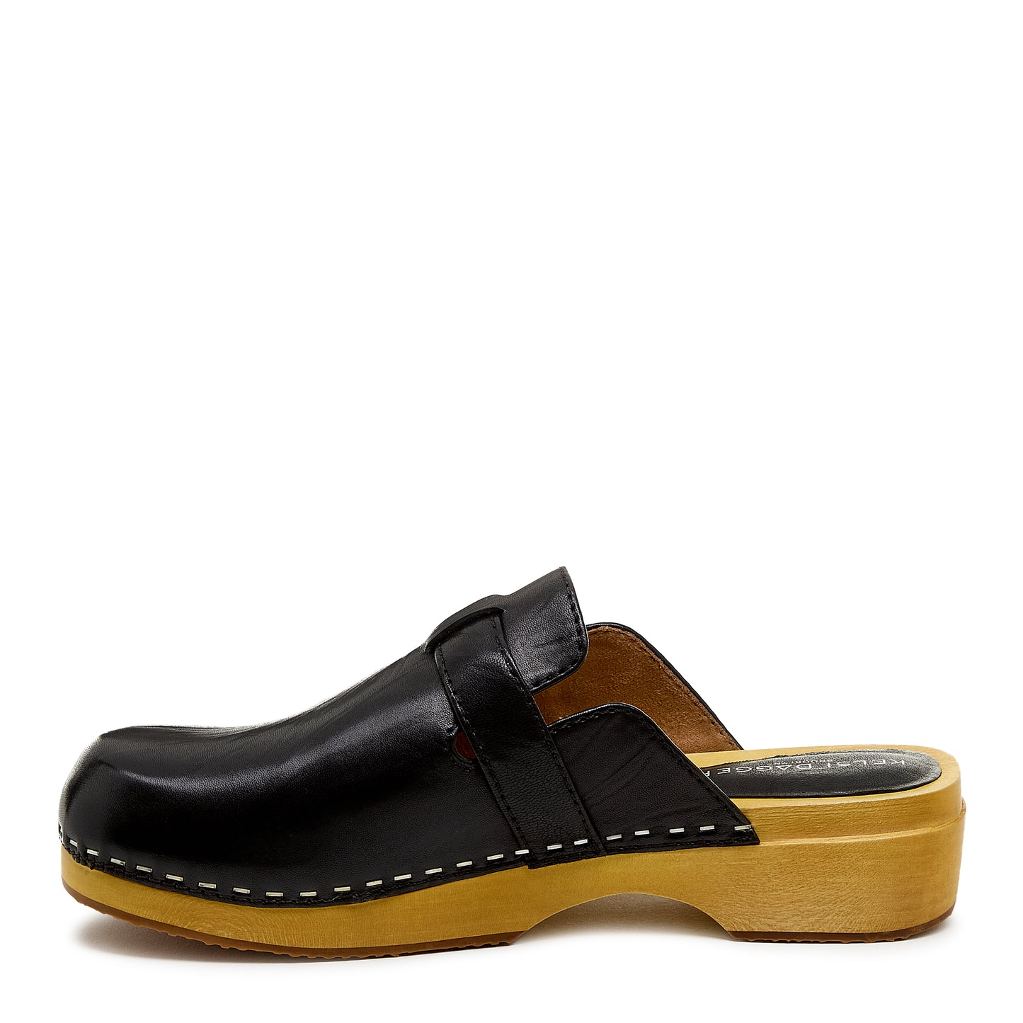 Nitro Black Leather Clog